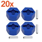 20 комплектов алюминиевых колес шестигранное крепление 12 мм толщина 7 мм для RC 110 Traxxas Slash 4x4 обновленные детали