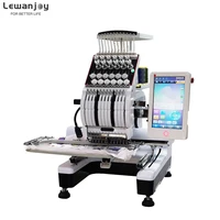 high quality mini semi commercial embroidery machine 360200mm computerized single head for cap t shirt flat embroidery