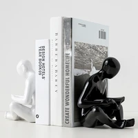 nordic creative minimalist book reader book by art ceramic book holder study office desktop home decoration book stand