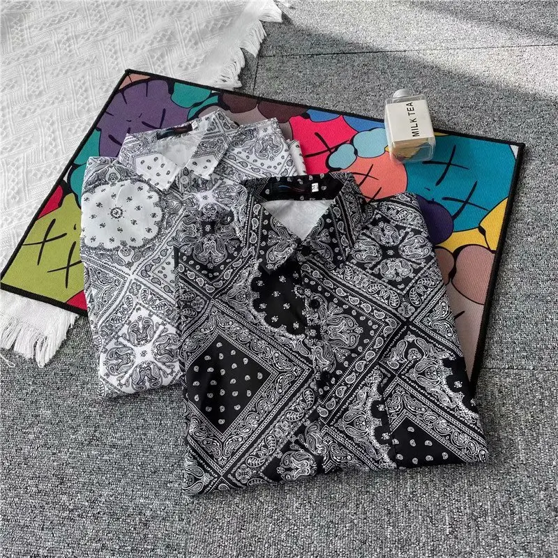 

2021New Summer Short Arm Haradjuku Oversized Men's Shirts Cardigan Summer Clothing Short-Sleeve Blouses Tops Man's Clothes