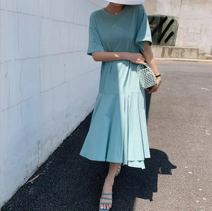 2019 Новое поступление летнее платье для беременных женское свободное большого