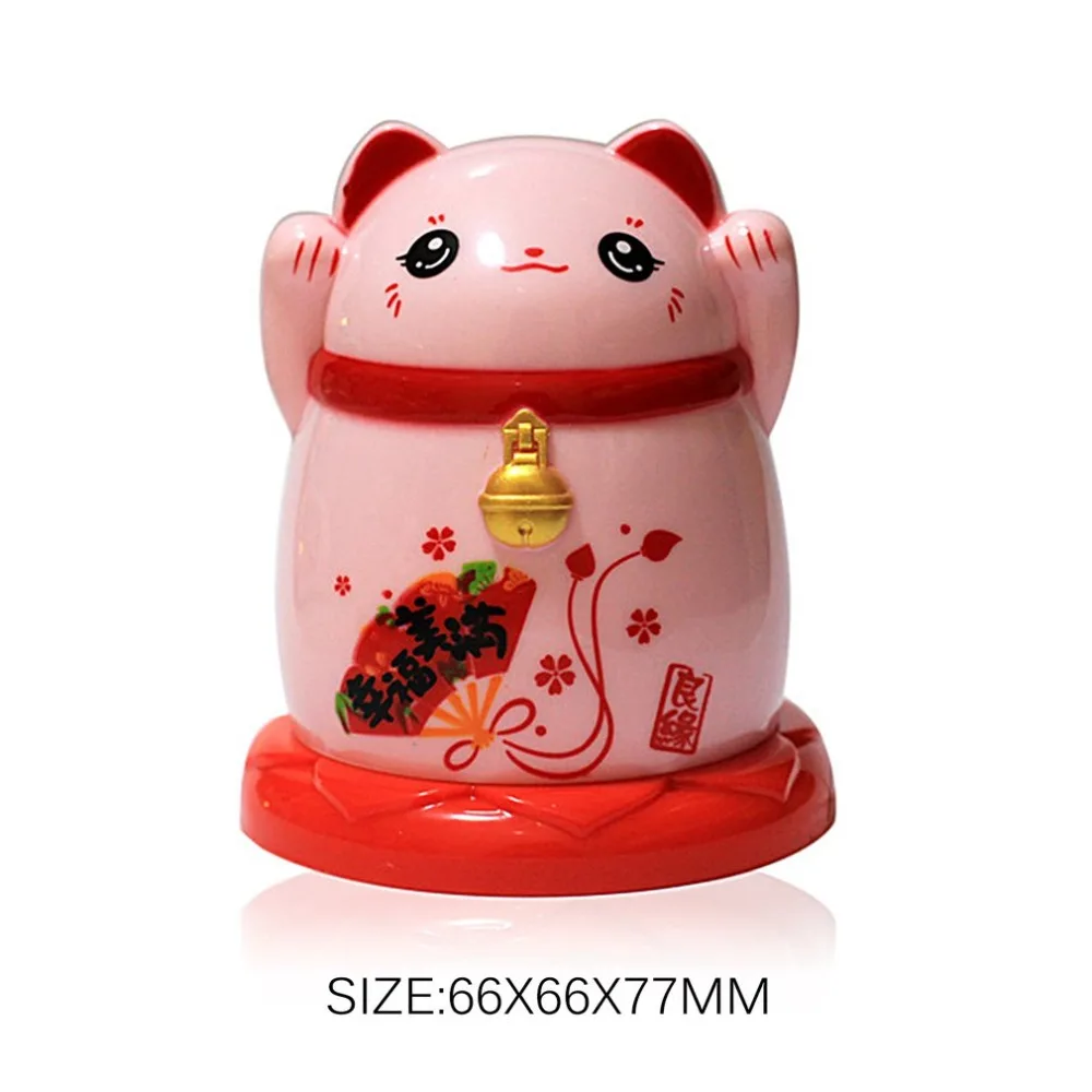 Китай lucky cat Диспенсер Для Зубочисток коробка держатель пластиковые коробки для хранения гостиная кухня аксессуары дома фэн шуй декоративные