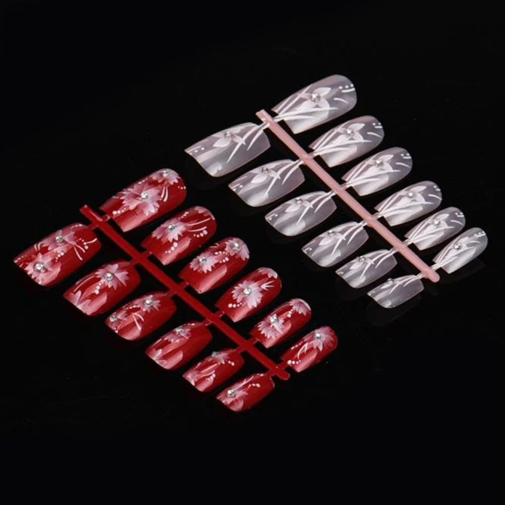 

144 Pieces Outstanding Quality Mixed Set False Nails Tips Full Cover Artificial Fake Nail Art PVC Manicure Safe And Comfortable