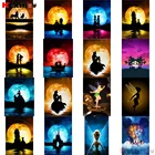 Алмазная вышивка черные тени из мультфильма, картина из страз, вышивка крестиком, полный квадратный дизайн картина из круглых стразов, домашний декор