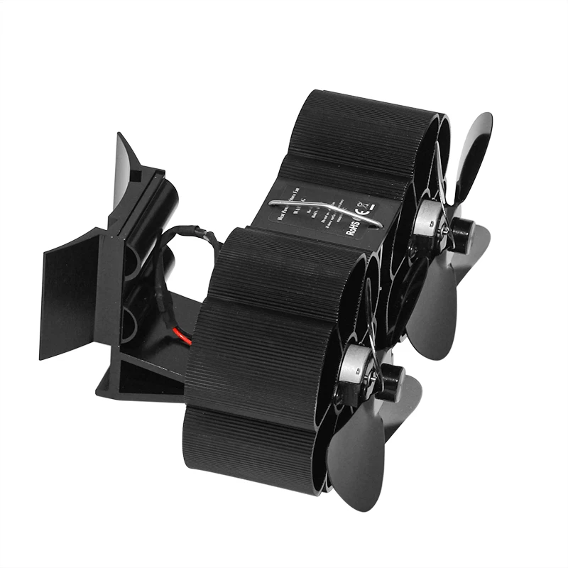 Вентилятор с двумя головками 8 лезвия работает алюминиевых бесшумный