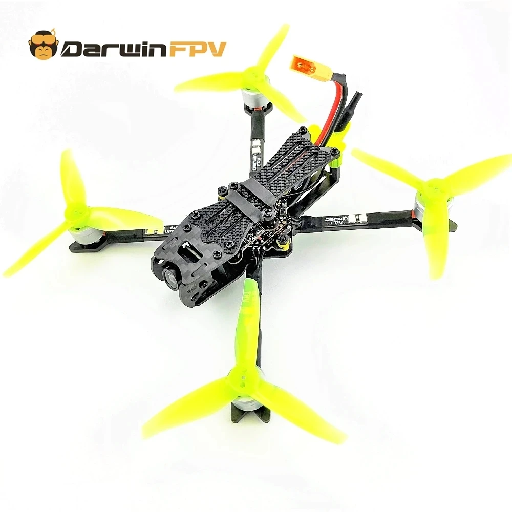 DarwinFPV-Dron Baby Ape Pro FPV, cuadric&oacute;ptero de Control de vuelo de 142mm, 3 pulgadas, F4, OSD, 15A, AIO, BLHeli_S, Dshot600, 40CH, 200mW, 700TVL-1