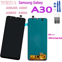 amoled 6 4 lcd display for samsung galaxy a30 a305ds a305f a305fd a305a touch screen digitizer assembly replacement