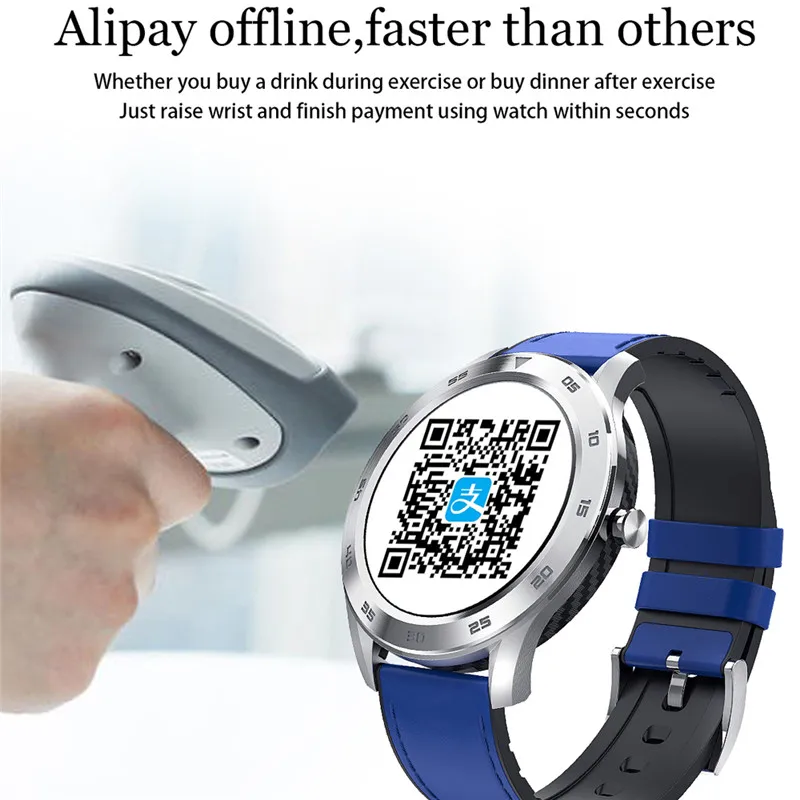 Eseed DT98 Смарт часы для мужчин ECG сенсор пульса сплав корпус IP68 Водонепроницаемый