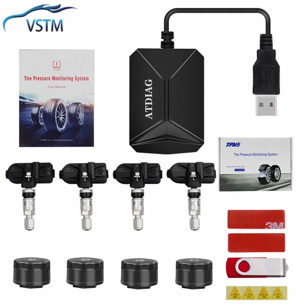 Система мониторинга давления в шинах 2021 TPMS система контроля на Android с ЖК-дисплеем