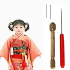 1 шт., набор для кукол сделай сам, 0,60,8 мм, кукольный держатель для волос, инструмент для воспроизведения волос