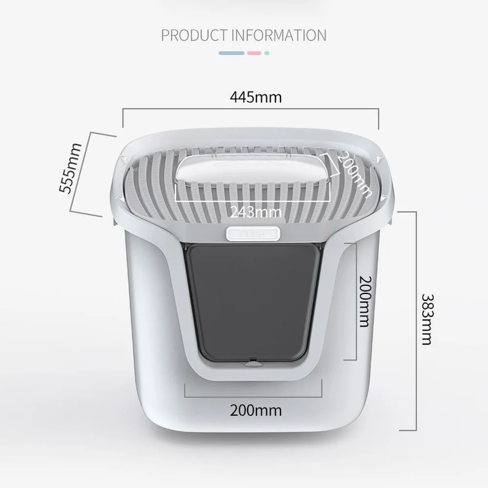 Топ вход Кошачий Ящик для туалета большая ПЭТ туалет фильтрованная крышка с
