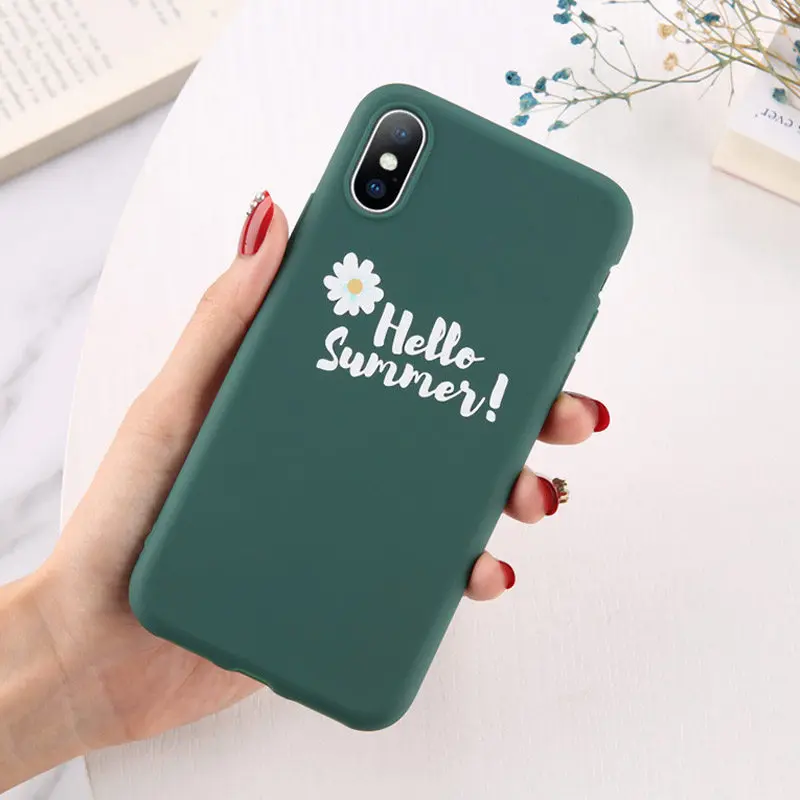6677 Чехол для телефона Moskado Flowers для iPhone 11 Pro X XR XS Max 7 8 6 6s Plus 5 5S SE Хризантема Цветочный Мягкий ТПУ силиконовый чехол - Цвет: 6677