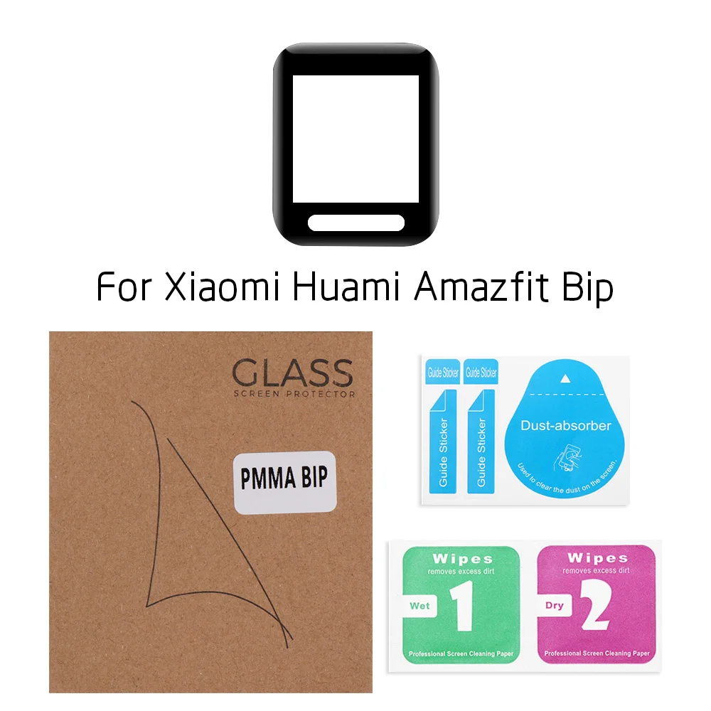 1/2 шт. 3D Защитная пленка с изогнутыми краями для xiaomi Amazfit Bip полное покрытие Защита
