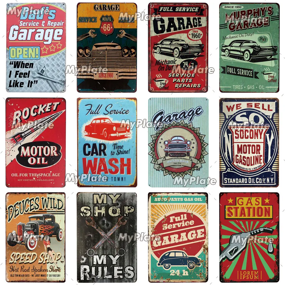 Моторное масло металлический знак винтажная табличка жестяная вывеска
