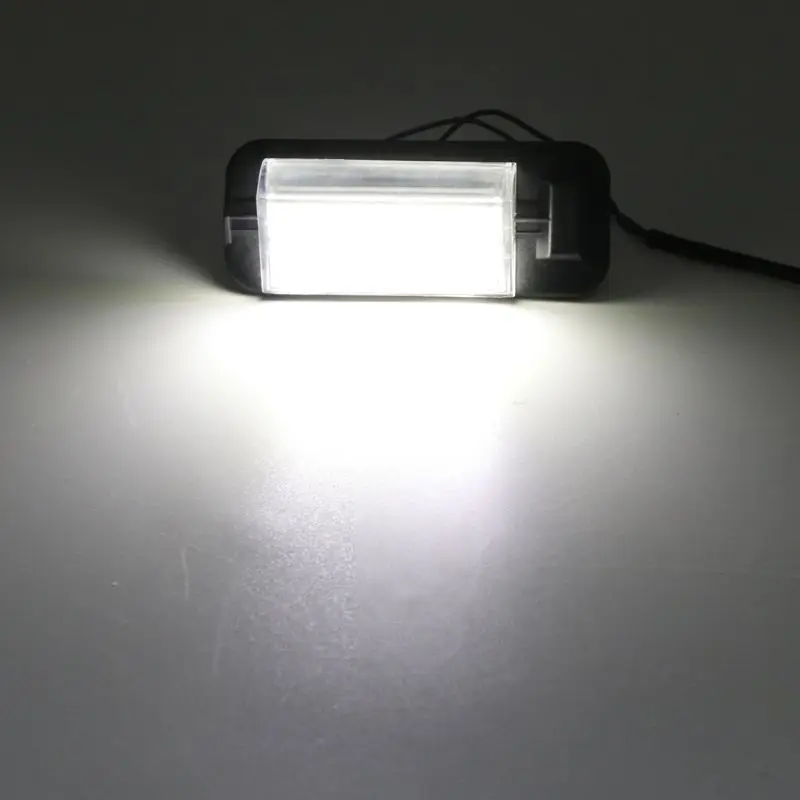 2x белый авто без ошибок 3528 SMD 18 светодиодный светильник номерного знака лампы для