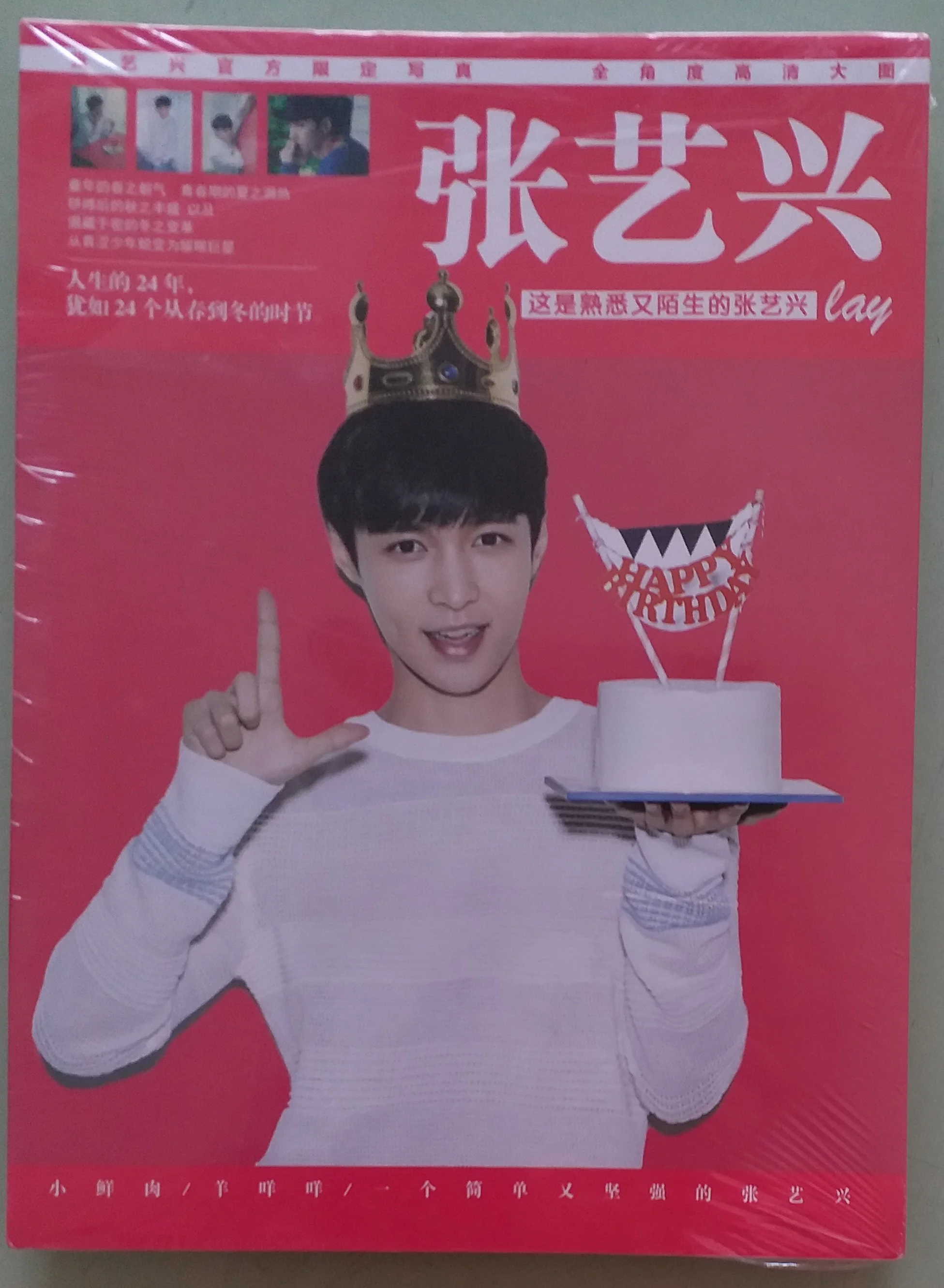 Китайские мужские художники лежали Zhang Yixing EXO фотоальбом книга Постер открытка