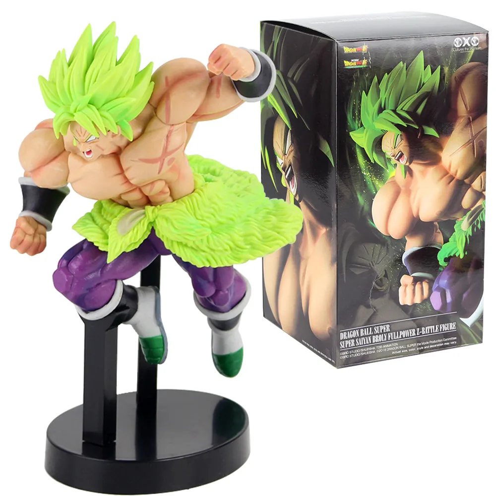 Dragon Ball Z Super Senshi Broly Super Saiyan ПВХ Коллекционная Фигурка Драконий жемчуг фигурка модель игрушки - Цвет: B with box
