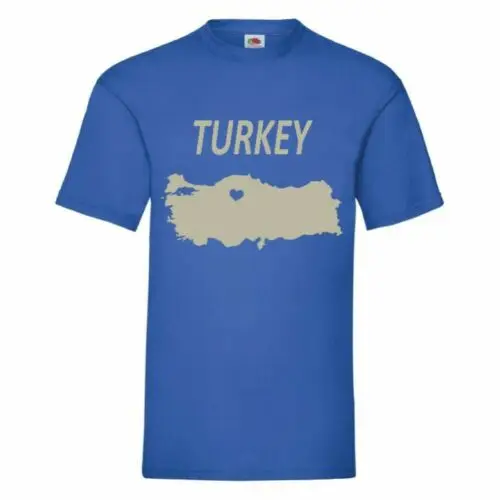 Карта Турции Для мужчин футболка Small-3XL 12 Цвет на выбор индивидуальные продукты