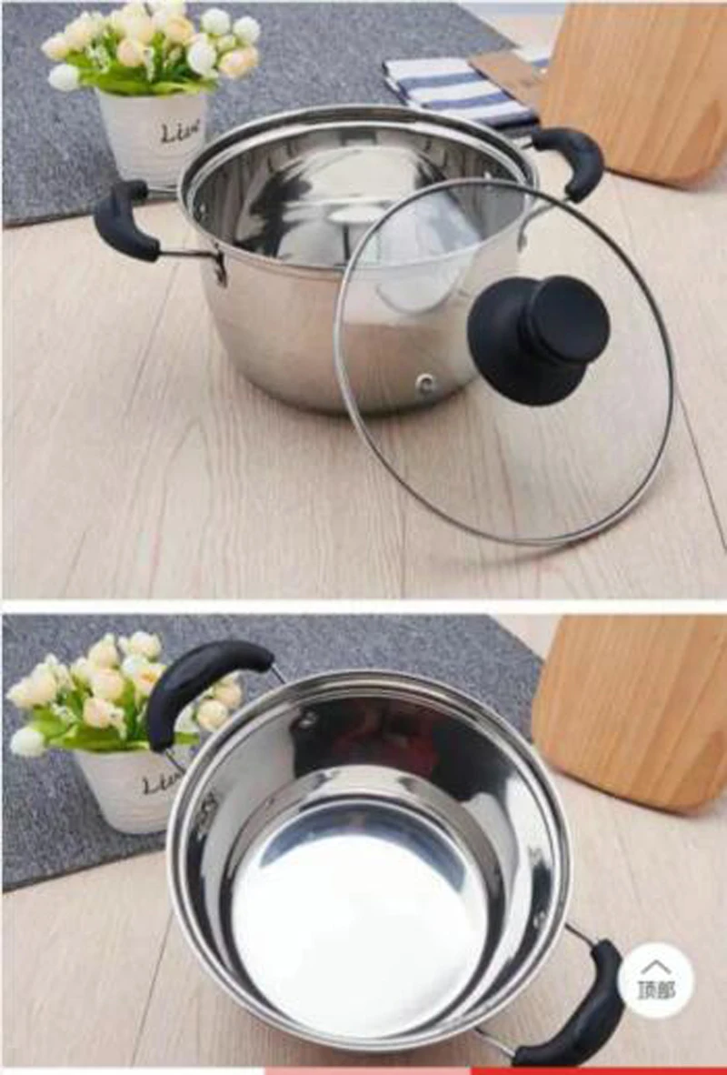 Кастрюля для супа из нержавеющей стали толстая кастрюля приготовления пищи