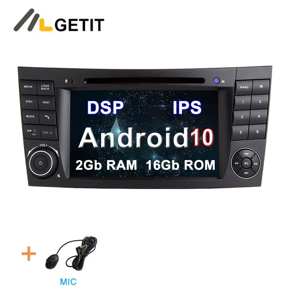 2G-RAM 16G-ROM DSP Ips DSP Android 10 Автомобильный DVD стерео Мультимедийный Плеер для Mercedes/Benz W211 W209 W463 W219 с радио WiFi BT gps - Цвет: 2G-RAM 16G-ROM DSP