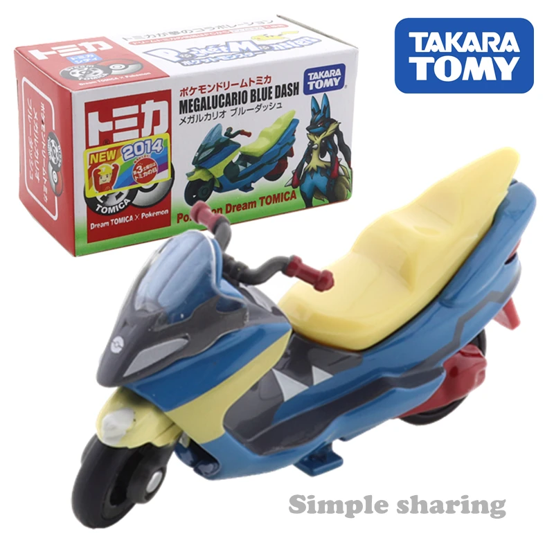 Takara Tomy мечта Tomica покемонов Megalucario синий приборной панели автомобиля популярные