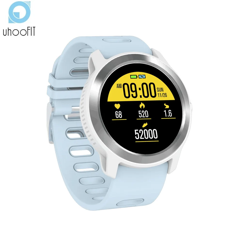 UHOOFIT S08 Plus мужские IP68 Водонепроницаемые женские Смарт часы монитор сердечного