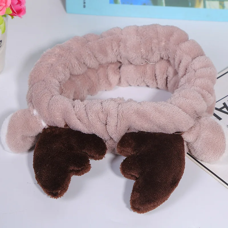 Повязка на голову с милым оленем спортивный аксессуар для волос йоги маска лица