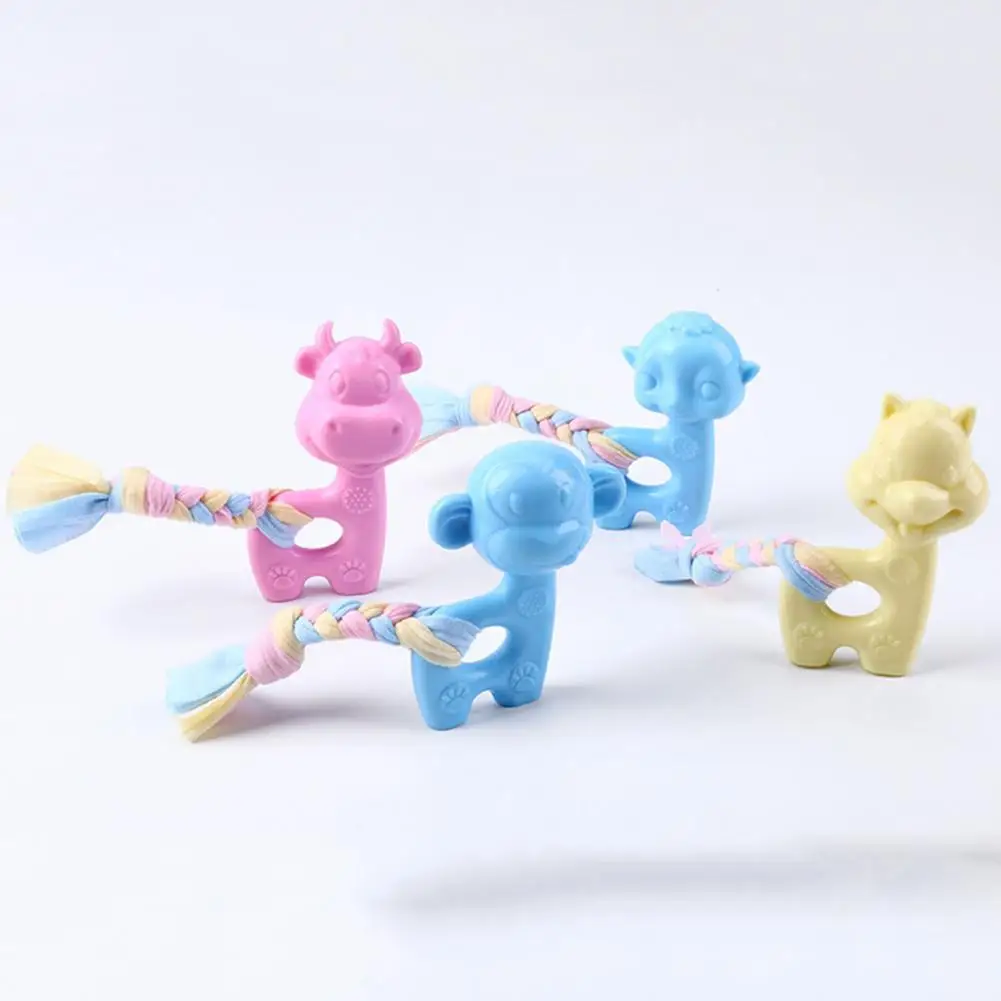 

Прочная игрушка для собак, удобная резиновая жевательная игрушка для собак из ТПР, жевательная игрушка в форме животного, маленькая и средн...