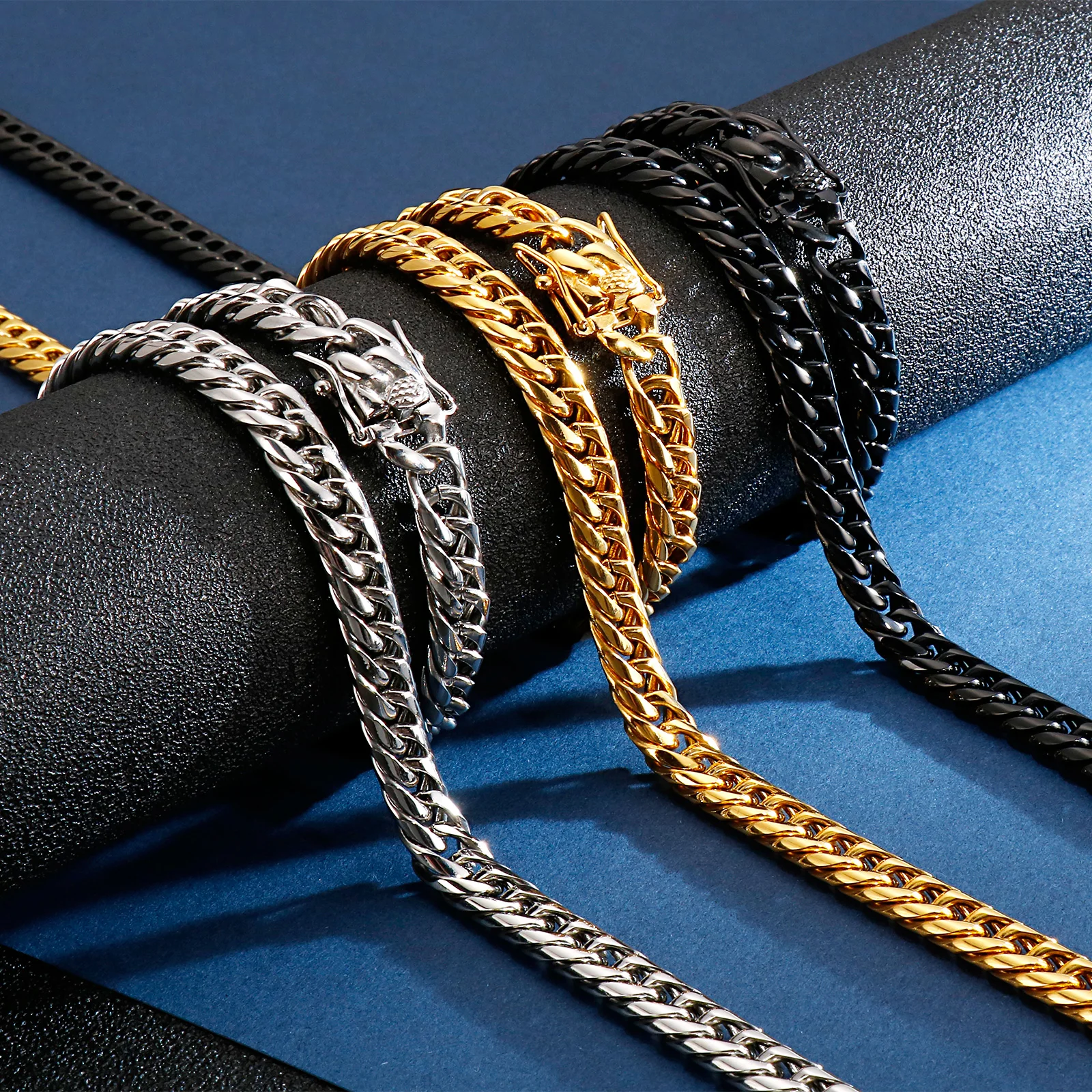 Вечерние из колье и серёг нержавеющей стали шириной 9 мм|Ювелирные наборы| |