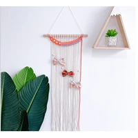 nordic style bohemian woven tapestry tassel photo hairpin storage home decor wall decoration ornaments boho wall hanging room