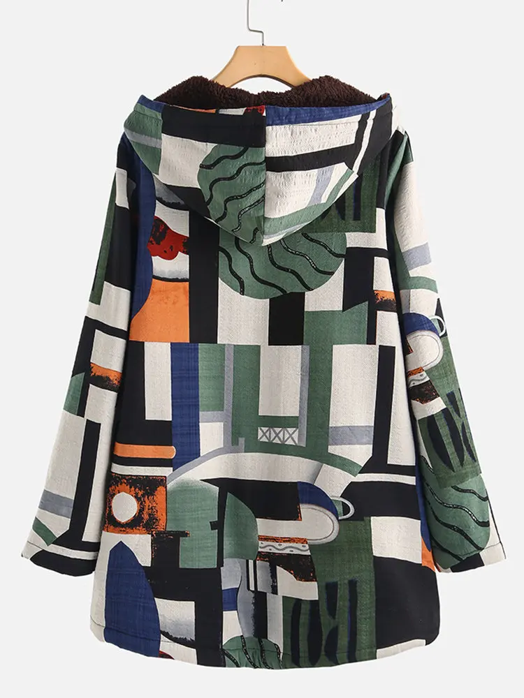 ECN зимнее женское пальто 2019 модное винтажное клетчатое с длинным рукавом теплое