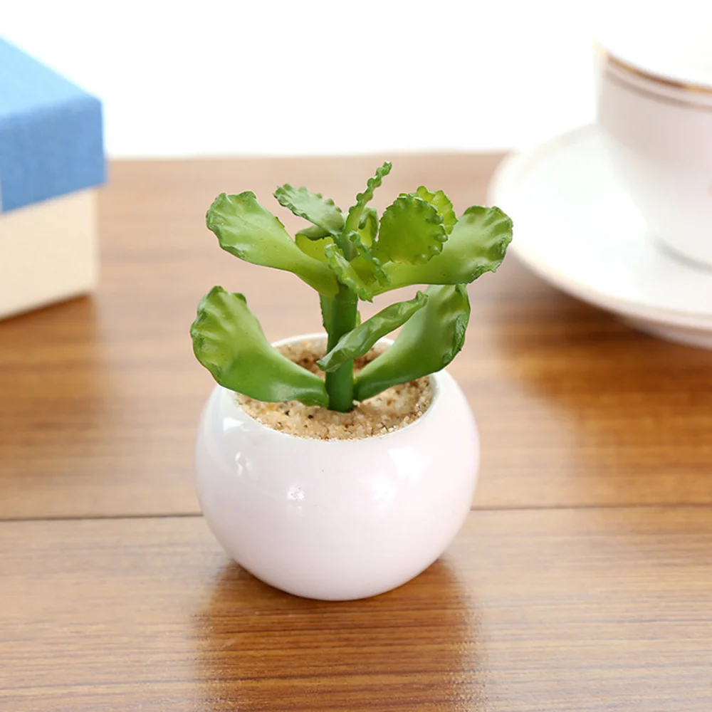 Искусственные домашние суккуленты 6 шт. украшение для гостиной стола офиса полки