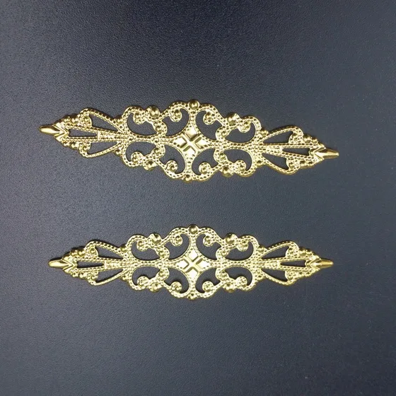gold16x57mm 20pcs 10-20 шт 2*6,5 см филигранный металлический соединитель для самостоятельного изготовления ювелирных изделий Аксессуары Кулон - Цвет: gold16x57mm 20pcs