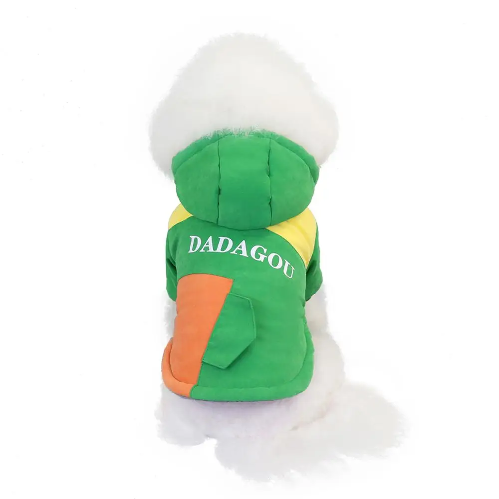 

Pet Costume Dog Vest Outfit Bulldog Winter Clothes Cute Dog Warm Winter Coat Jacket Hoodies Puppy Clothing