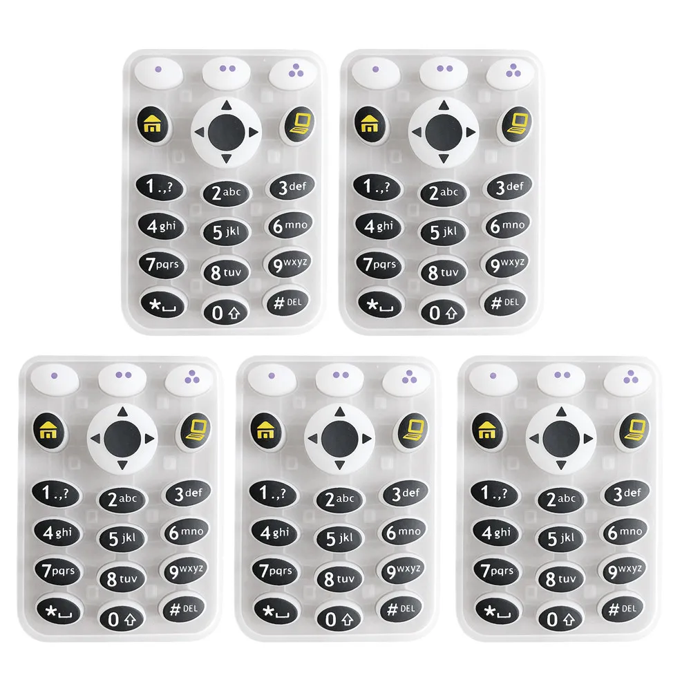 

5PCS Plastic Rubber Full-Keypad Accessories Kit for Motorola XTS2500 XTS2500I Model 3 Portable Two Way Radio
