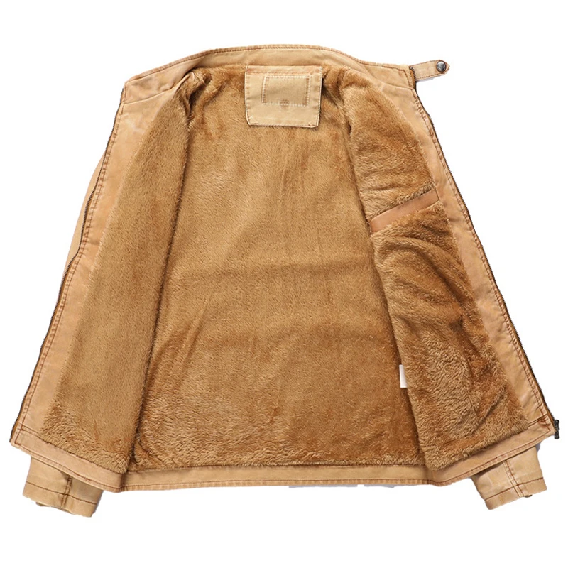 Зимняя мужская куртка из искусственной кожи DIMUSI мужские теплые приталенные