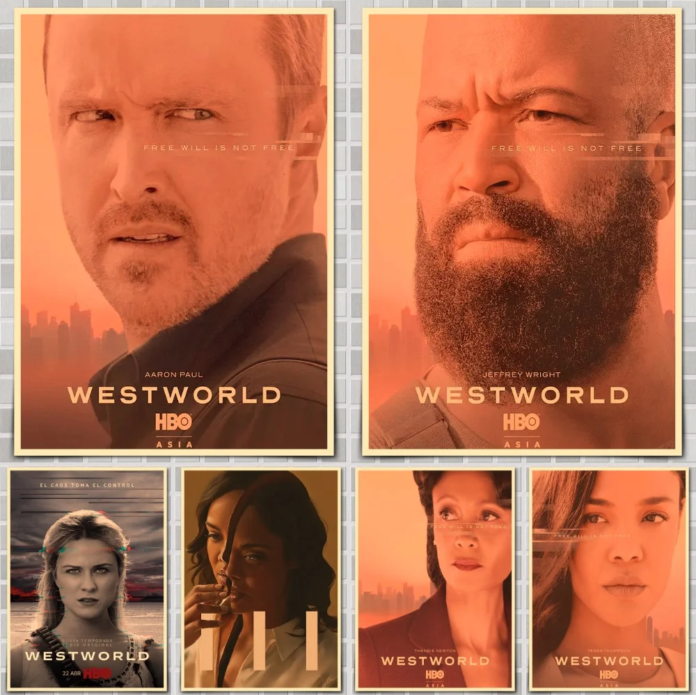 

West World Movie Poster Wall Stickers For Home Room Bar Decor Art