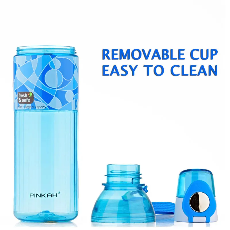 600 мл Портативный ремень Тритан питьевой Чай фильтр бутылка для воды с матовой