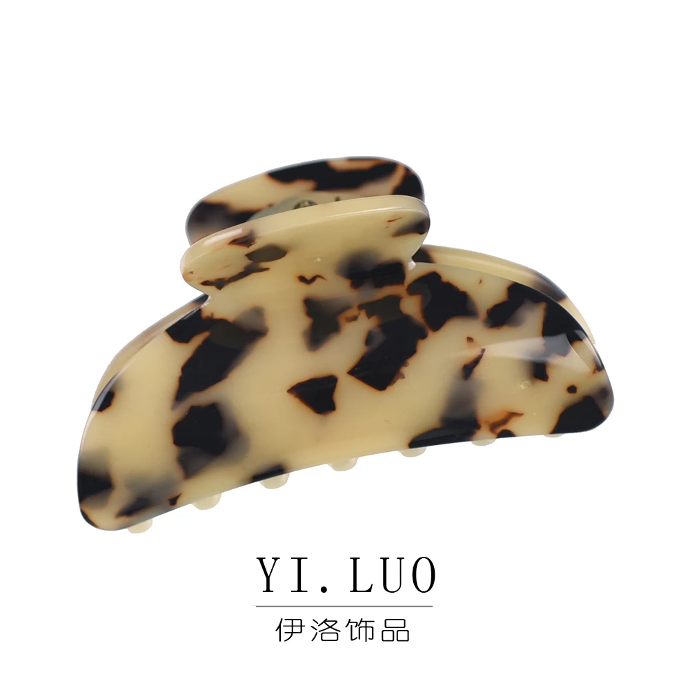 Заколка для волос с леопардовым принтом женская классический зажим из