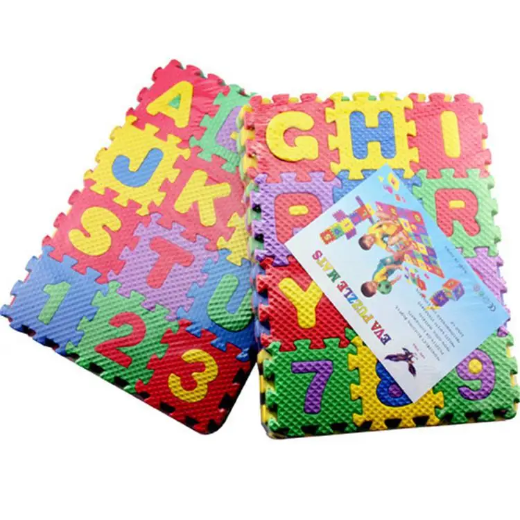 36 Pieces Child Cartoon Letters Numbers Foam Play Puzzle Mat Floor Carpet Rug for Baby Kids Home Decoration |