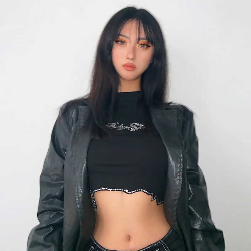 Dollskill, сексуальный летний белый укороченный топ, футболки, без рукавов, стразы, короткий топ-бюстье, Атласный топ, топы, женское нижнее белье