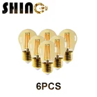 6 шт.лот 2021 г., распродажа, Ce Rohs декор, ретро Эдисон, Светодиодная лампа накаливания с шариками-пузырями G45 4 Вт E27 220 В для украшения дома, спальни