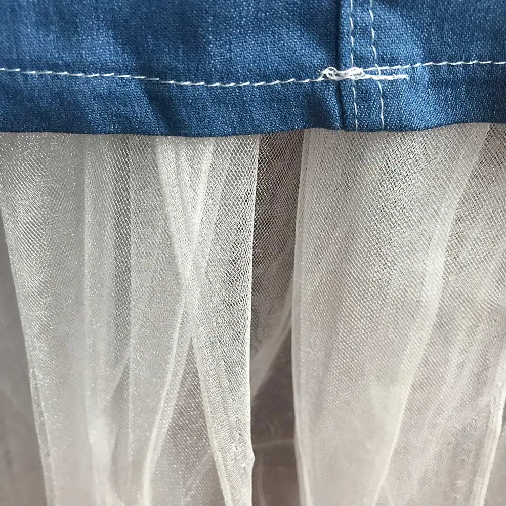 Летняя юбка для девочек детская юбка-пачка Детская сетчатая детские джинсовые