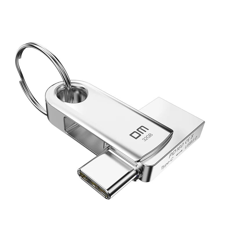 Фото DM USB C флэш-накопитель 64 Гб Type PD160 32 OTG usb флешка высокоскоростной флеш-накопитель 3 0