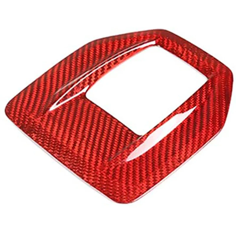 

Красная рамка переключения передач из настоящего углеродного волокна для Alfa Romeo Giulia Stelvio 2017 2018 2019 центральная консоль панель обшивка