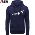 Эволюция Сноуборд мужской бутик Новые Топы из чистого хлопка с длинным рукавом хип-хоп Модные мужские брендовые толстовки, свитшоты