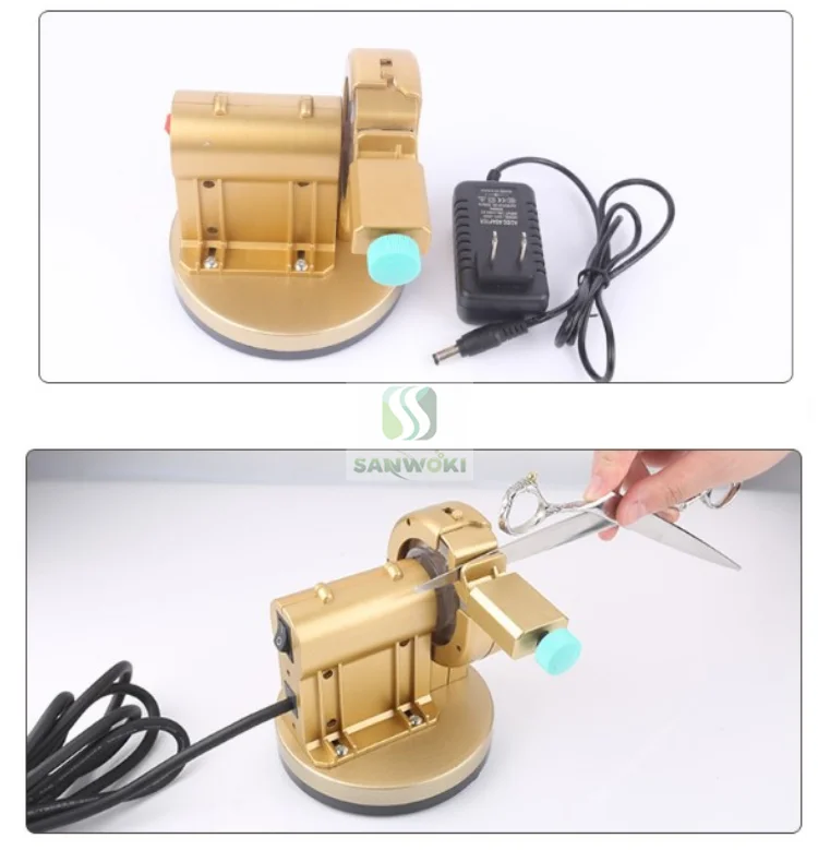 Automatic scissors Sharpener machine Hair Salon Hairdresser Self-Grinding Scissors Machine Flat Shear Tooth Polisher | Бытовая техника
