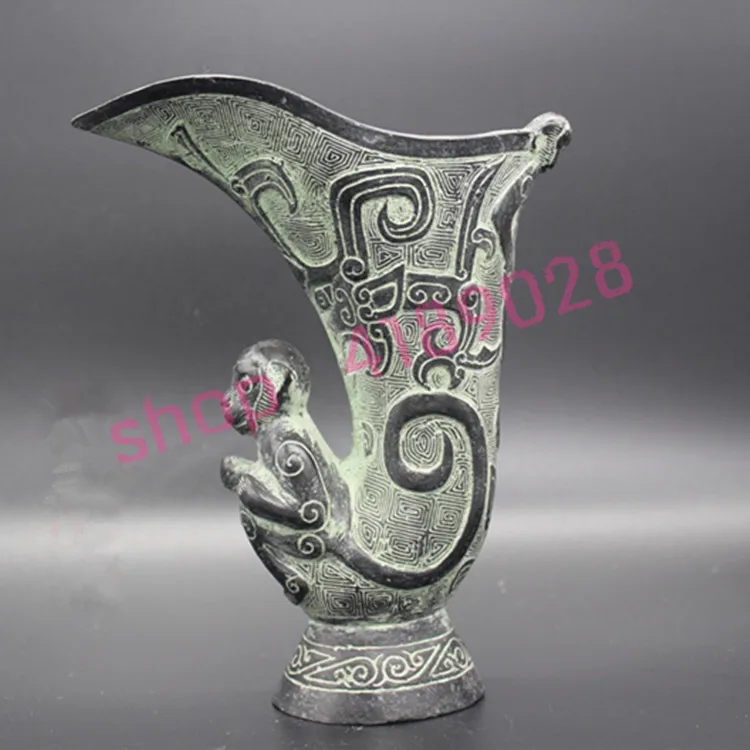 Ancient bronzes twelve Chinese Zodiac monkeys Warring States cups antiques Collectibles | Дом и сад