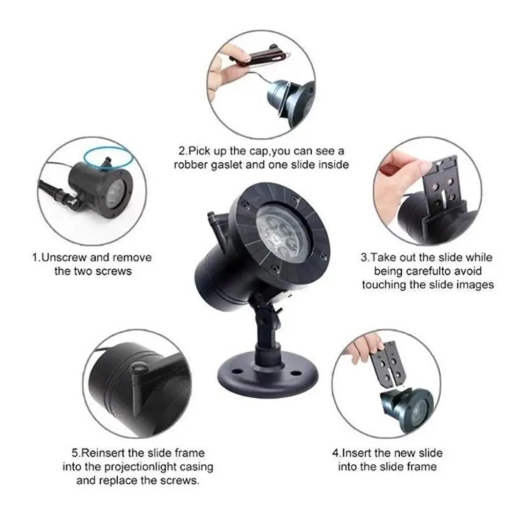 Светодиодный лазерный проектор в виде снежинки светильник для дискотеки