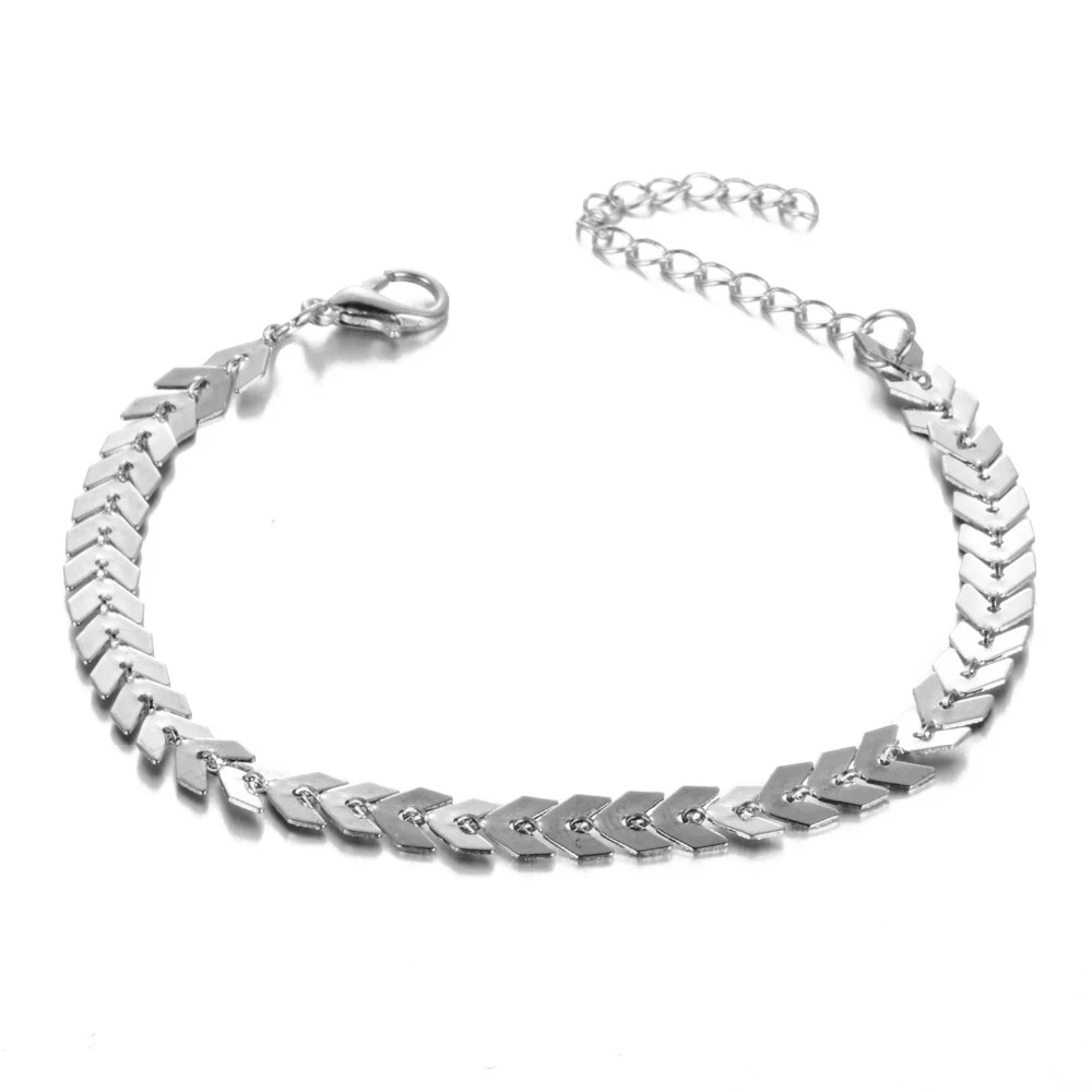 18KGP Stainless Steel Anklet Bracelet for Women Heart Star Gold Beads Ankle on the Leg Chain Foot Jewelry Gift | Украшения и